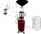 Equipamento para troca de óleo à vácuo ou gravidade